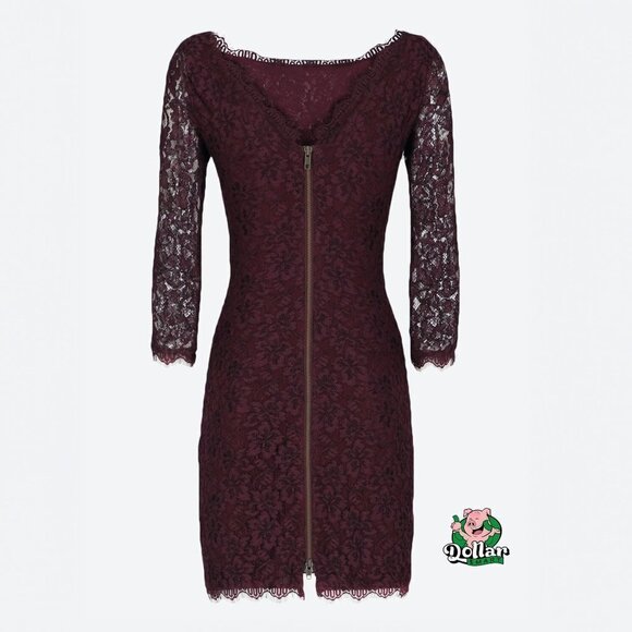 DIANE VON FURSTENBERG  Longuette Dress Size 14 - Picture 2 of 6